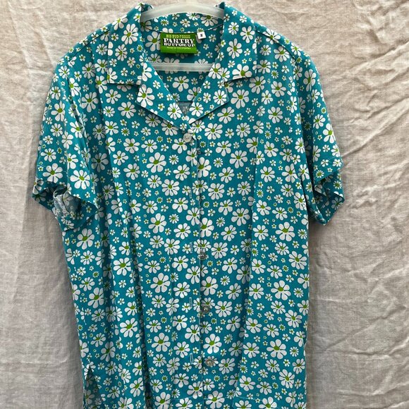 Big Bud Press Blue Daisy button Down - Sample Sale - Picture 2 of 4